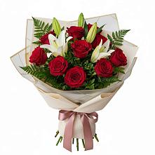 Букет цветов из:  Лилии и Розы в Новохоперске