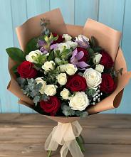 Букет цветов из:  Розы и Альстромерии #REPLACE_PRED# Новохоперске