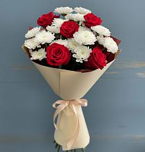 Букет цветов из:  Розы и Хризантемы в Новохоперске