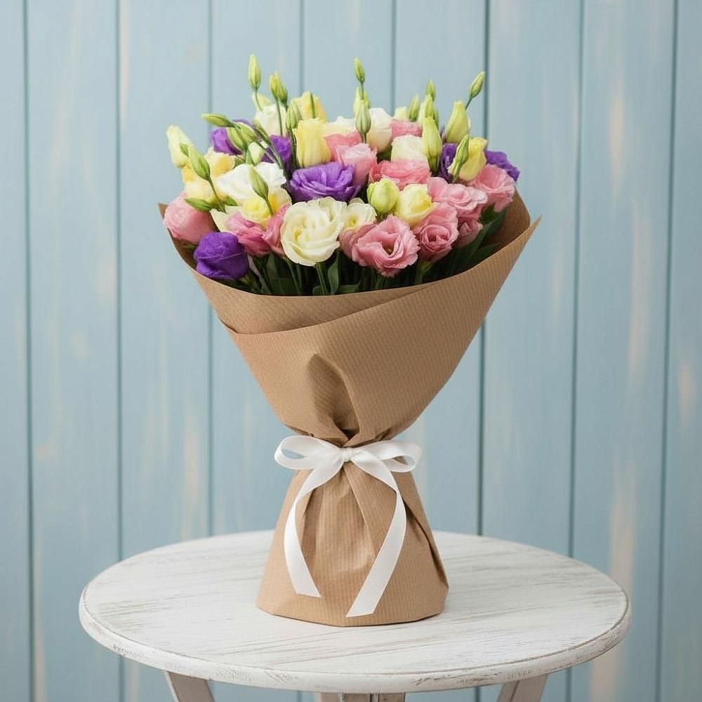 Букет цветов из: Лизиантусы в Новохоперске