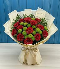 Букет цветов из:  Розы и Хризантемы в Новохоперске