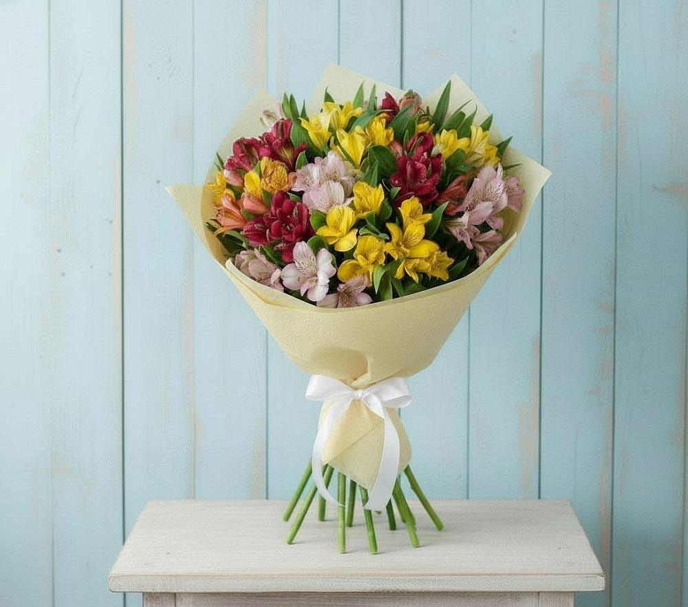 Букет цветов из: Альстромерии в Новохоперске