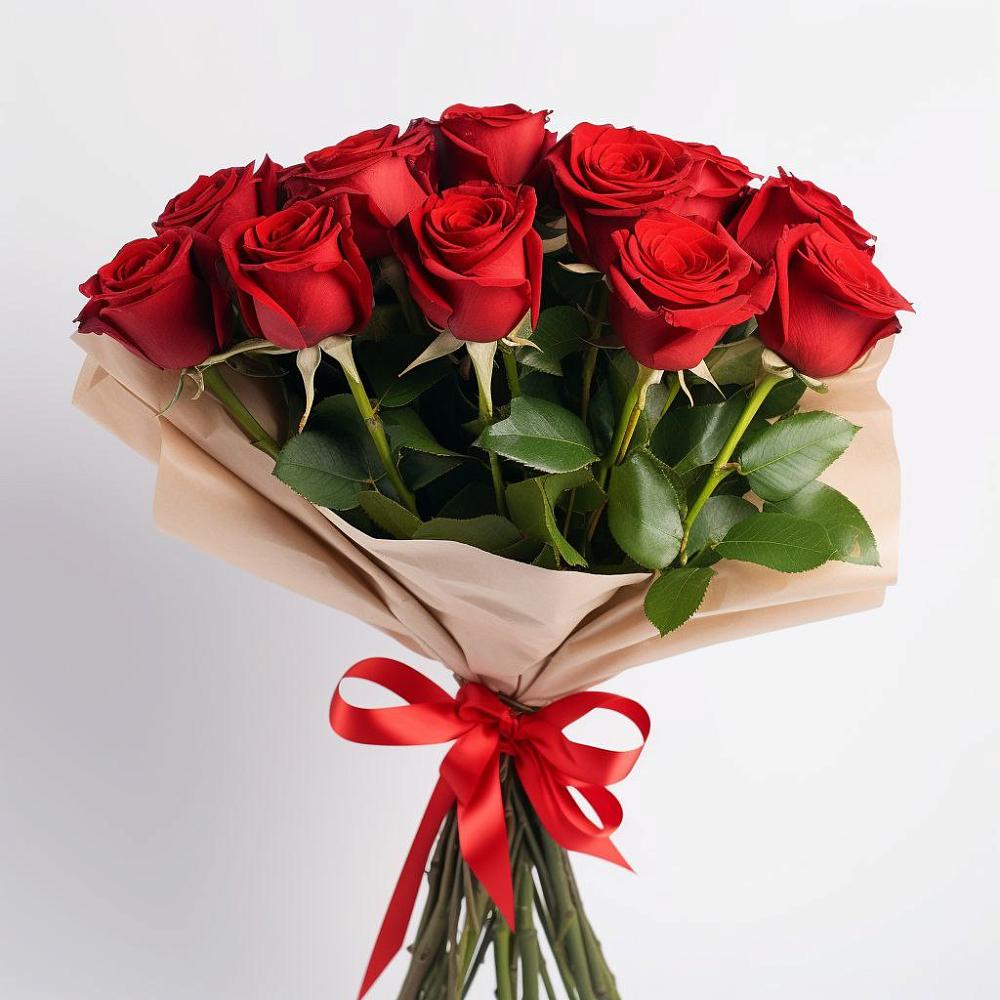 Букет 11 Красных роз Эдлесс Лав в Новохоперске