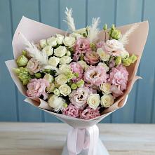 Букет цветов из:  Альстромерии и Розы #REPLACE_PRED# Новохоперске