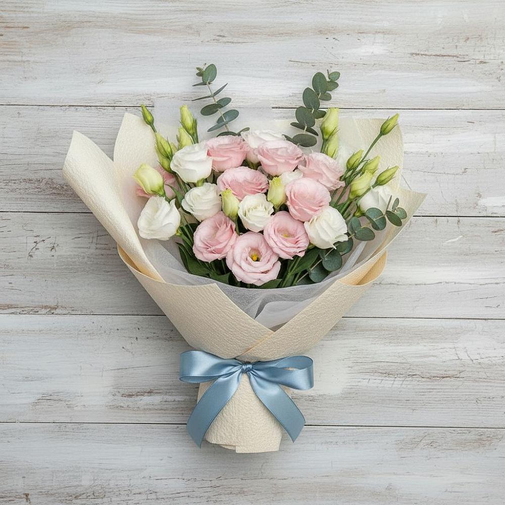 Букет цветов из: Лизиантусы в Новохоперске